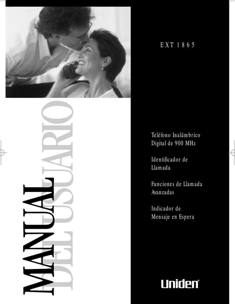 Uniden EXT 1865 Manual Del Usuario