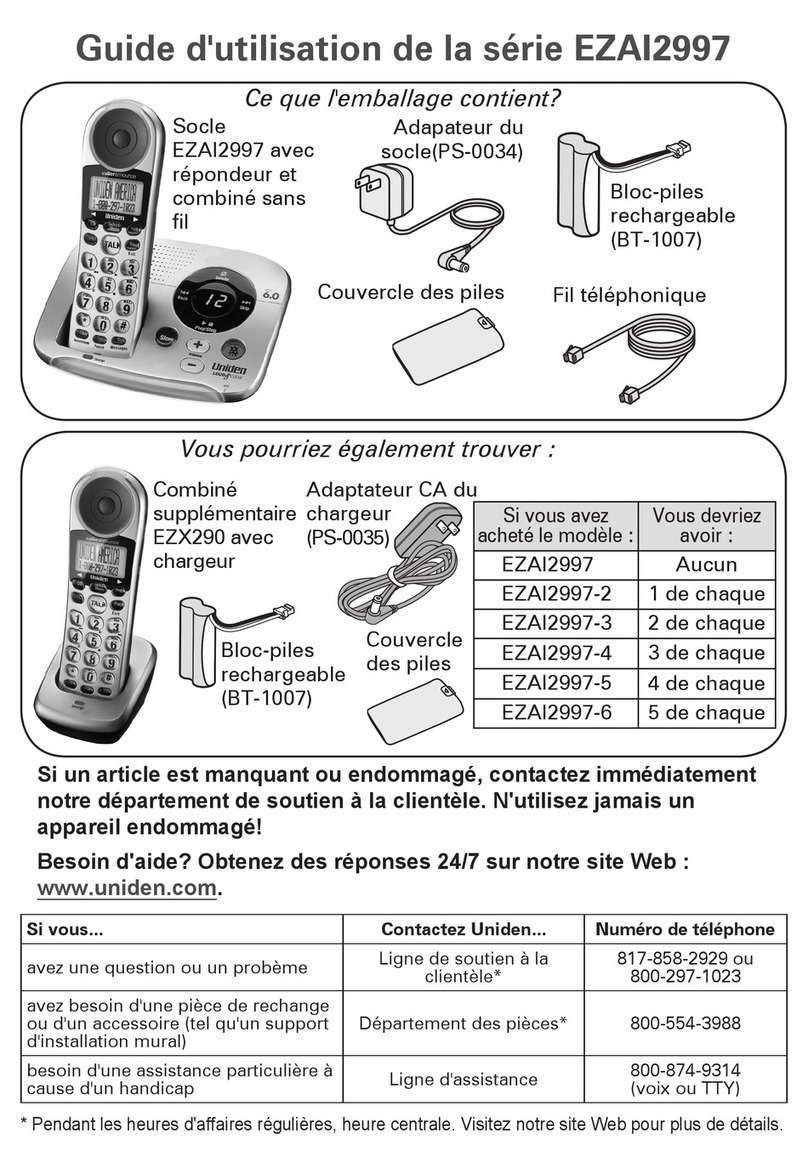 Uniden EZAI2997 Series Service manual Uniden EZAI2997 Series Service manual