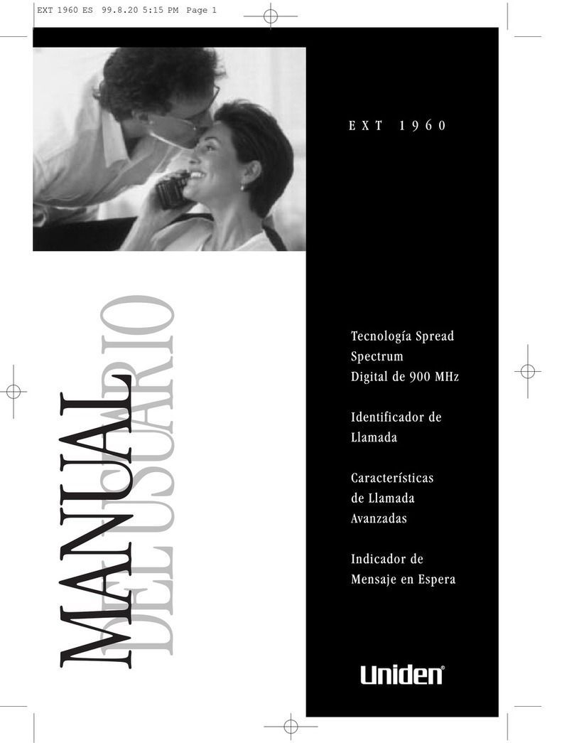 Uniden EXT 1960 Manual Del Usuario