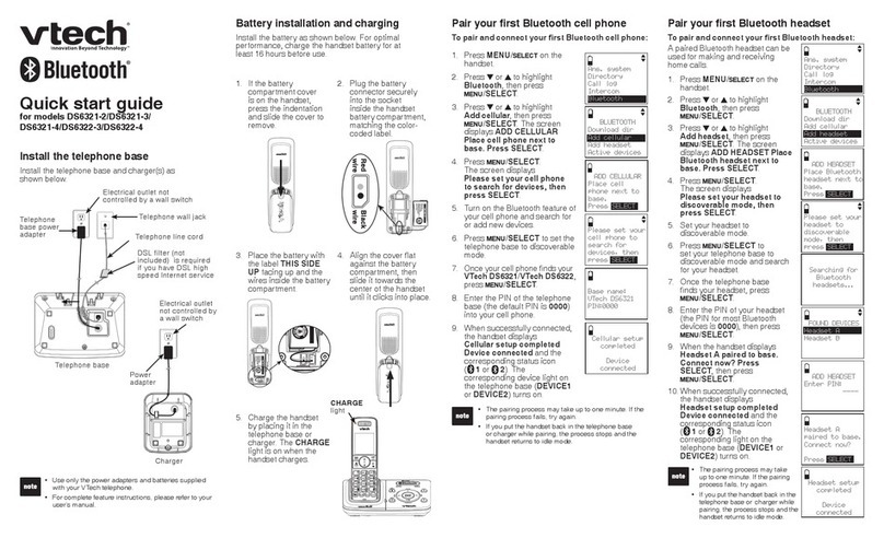 V-tech DS6321-3 User manual