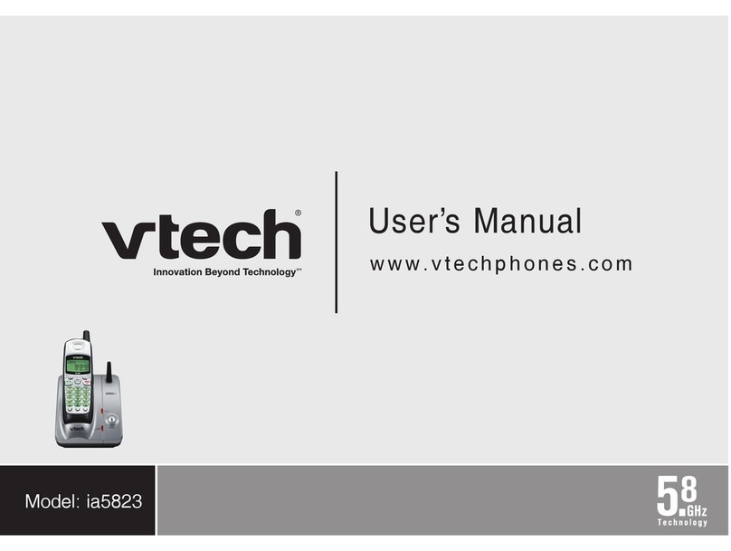 V-tech 80-5735-00 - V-Tech VT5823 5.8GHz Cordless... User manual