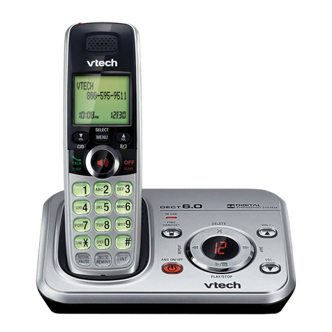 V-tech Accessory Handset for use with the CS6319  CS6329 or... User manual