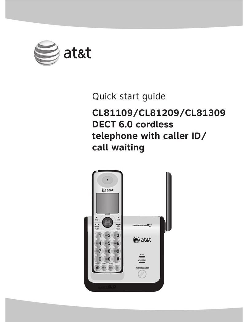 AT&T CL81309 - AT&T DECT 6.0 User manual AT&T CL81309 - AT&T DECT 6.0 User manual
