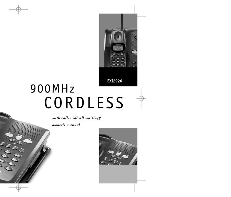 Uniden EXI2926 User manual