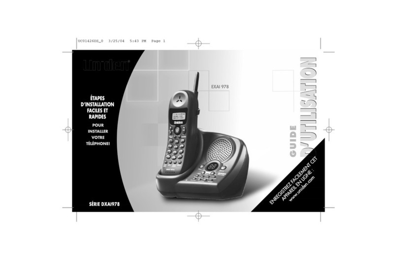 Uniden EXAI978 - EXAI 978 Cordless Phone Service manual