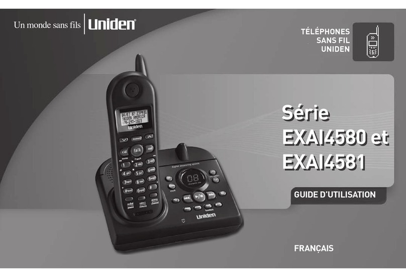 Uniden EXAI4581 Series Guide d'utilisation