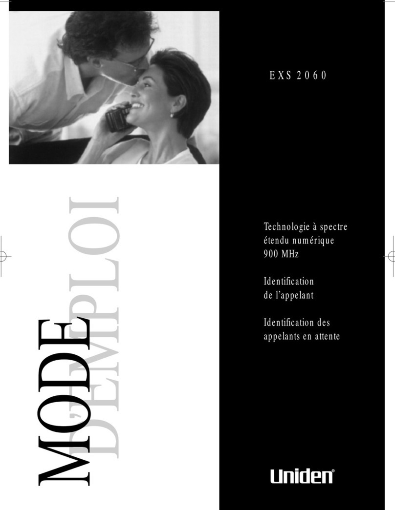 Uniden EXS 2060 Assembly instructions
