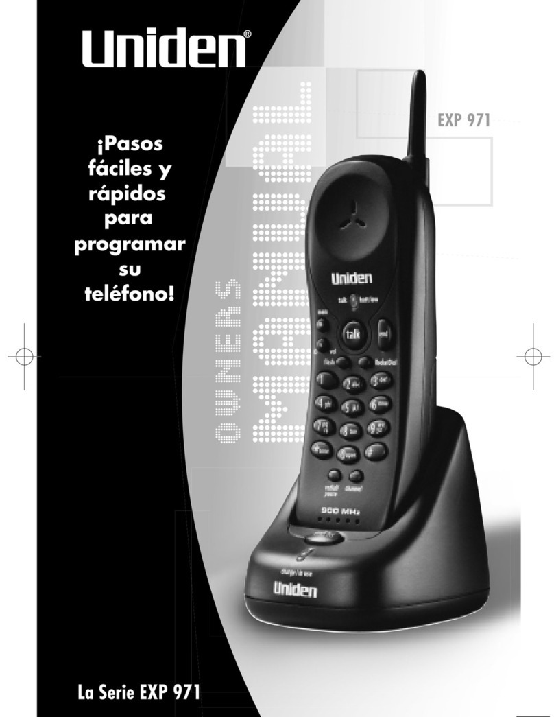 Uniden EXP 971 Series Manual Del Usuario