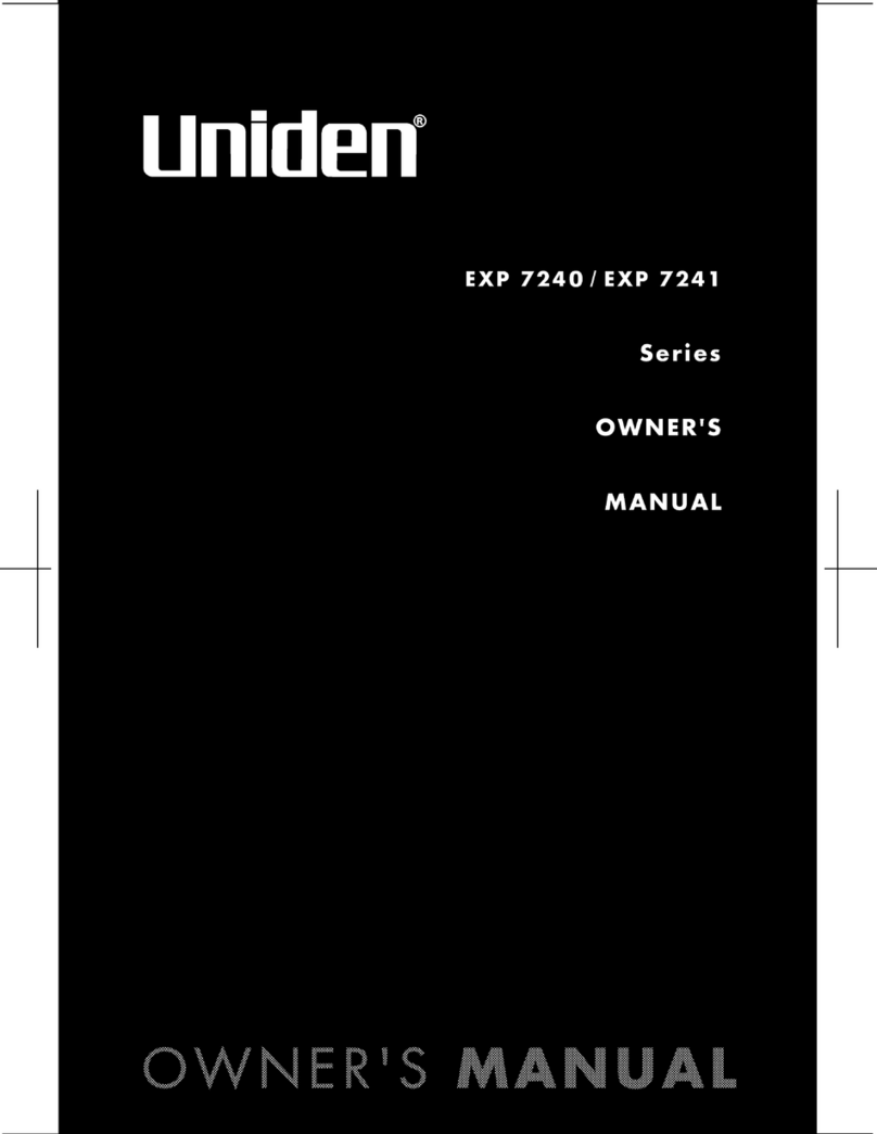 Uniden EXP7241 Series owner's manual