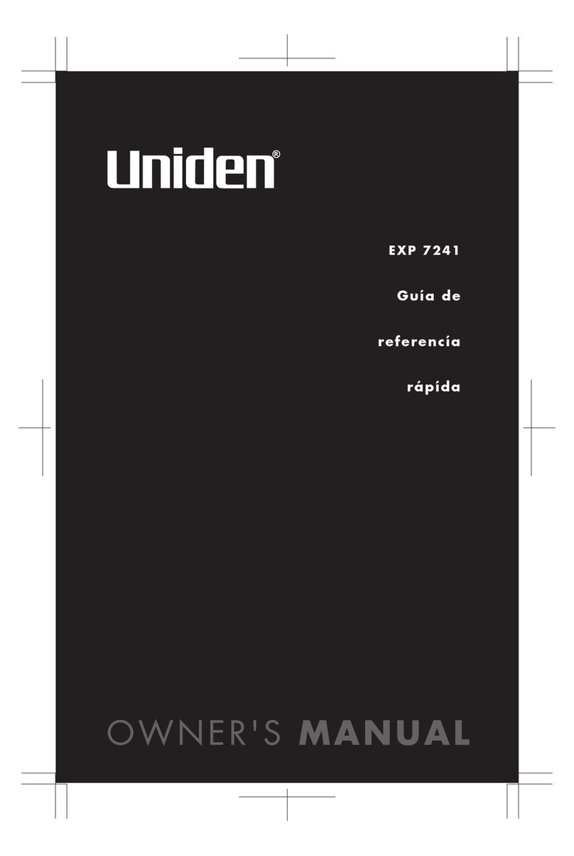 Uniden EXP7241 Series Guía de referencia rápida
