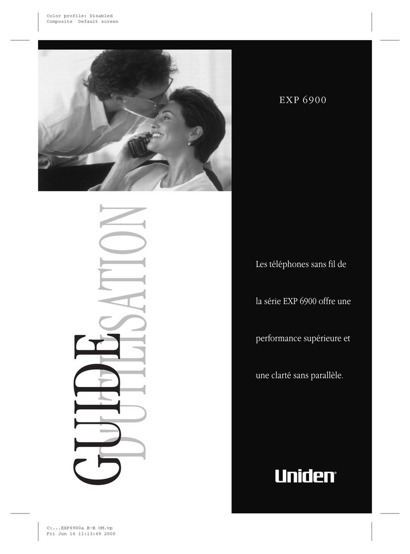 Uniden EXP 6900 SERIES Service manual