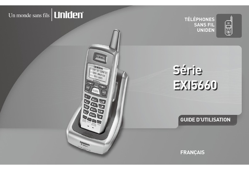 Uniden EXI5660 - EXI 5660 Cordless Phone Service manual