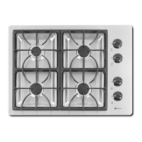 Maytag MGC5430BDS - 30" Gas Cooktop User manual
