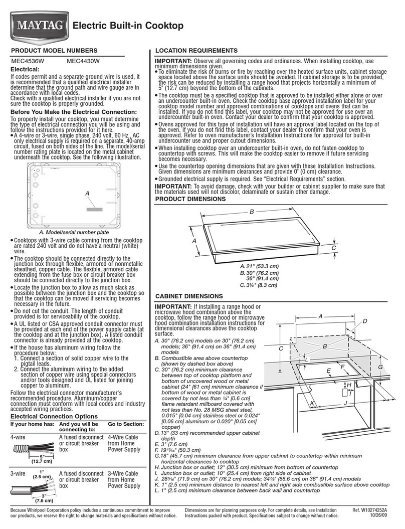 Maytag MEC4536W User instructions