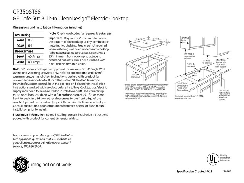GE CP350STSS Manual