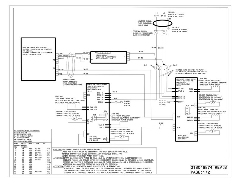Frigidaire FGIC3067MB Wiring diagram