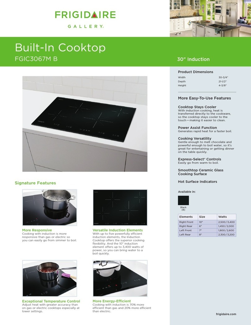 Frigidaire FGIC3067MB Product specifications