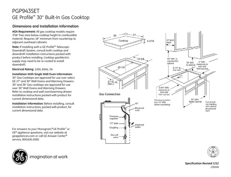 GE PGP943SETSS Manual