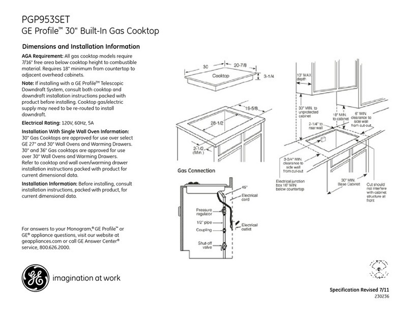 GE Profile PGP953SETSS Manual