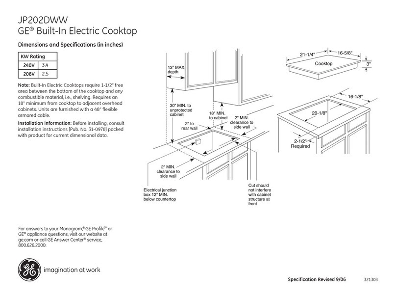 GE JP202DWW User guide