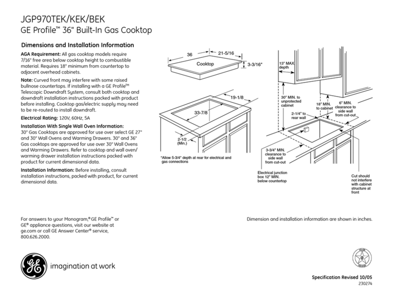 GE JGP970BEKBB Manual