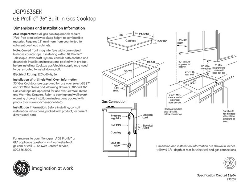 GE Profile JGP963SEKSS Manual
