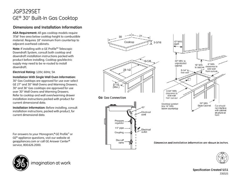 GE JGP329SETSS Manual