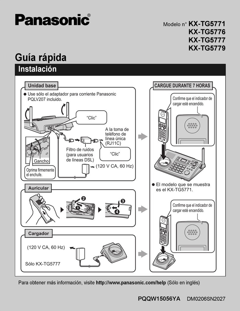 Panasonic KXTG5776S User manual