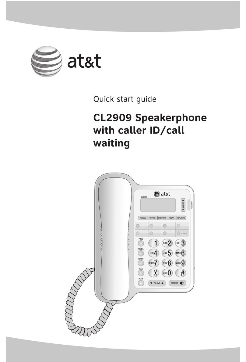 AT&T CL2909 quick start guide