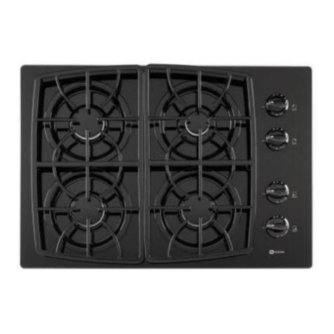 Maytag MGC6536BDW - 36 Inch Gas Cooktop installation manual