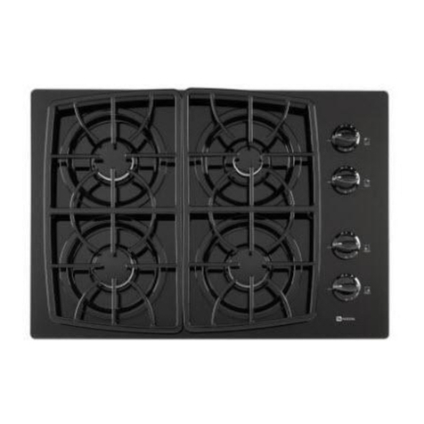 Maytag MGC6430BDB - 30" Gas Cooktop installation manual