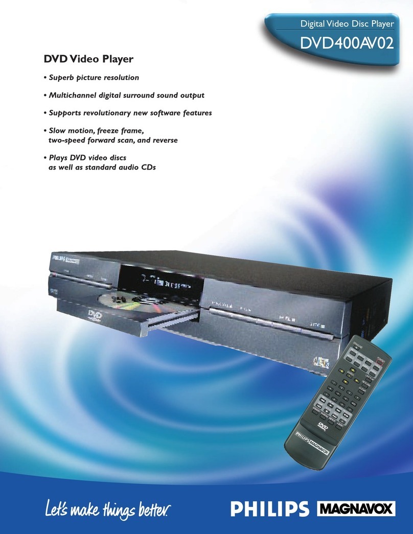 Philips DVD400AV02 Specifications