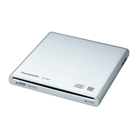 Panasonic VWBN2 - PORTABLE DVD BURNER operating instructions