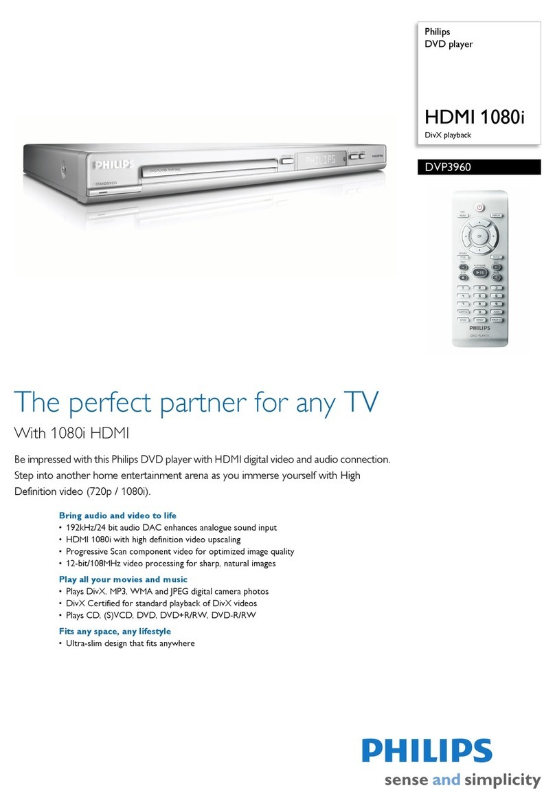 Philips DVP 3960 User manual
