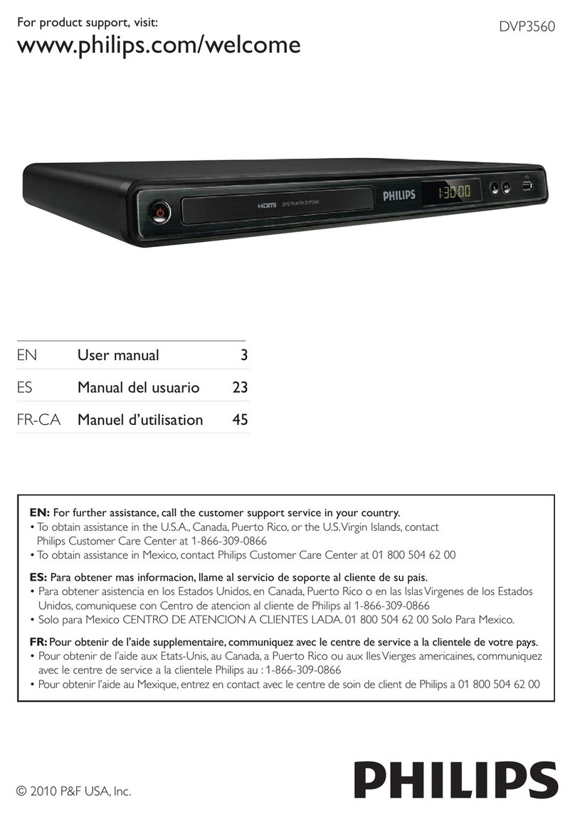 Philips DVP3560 User manual
