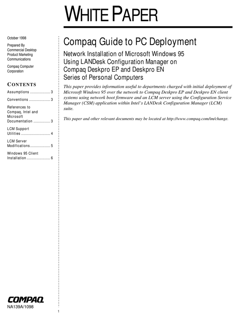 Compaq 127507-008 - Deskpro EP - 64 MB RAM Quick reference guide Compaq 127507-008 - Deskpro EP - 64 MB RAM Quick reference guide