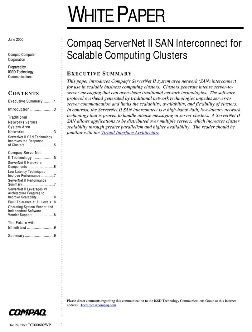 Compaq 124708-001 - ProLiant Cluster - 1850 Quick reference guide