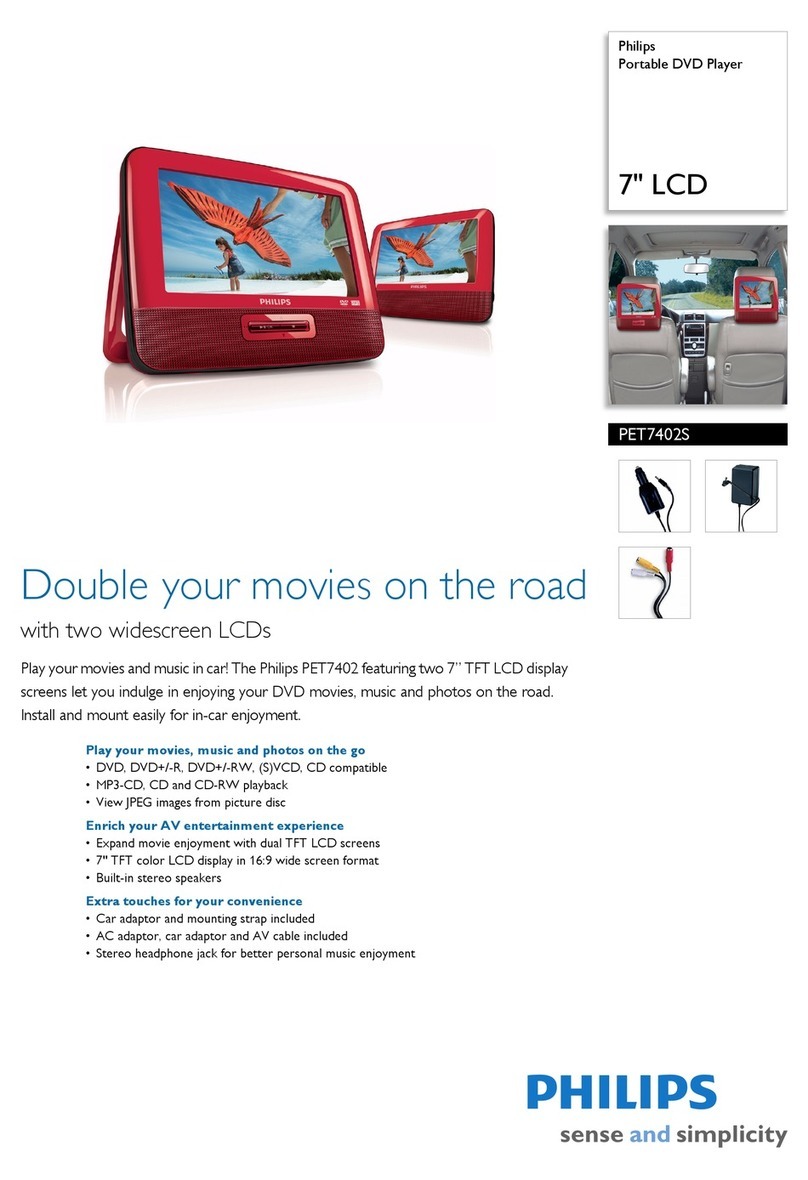 Philips PET7402S Specifications