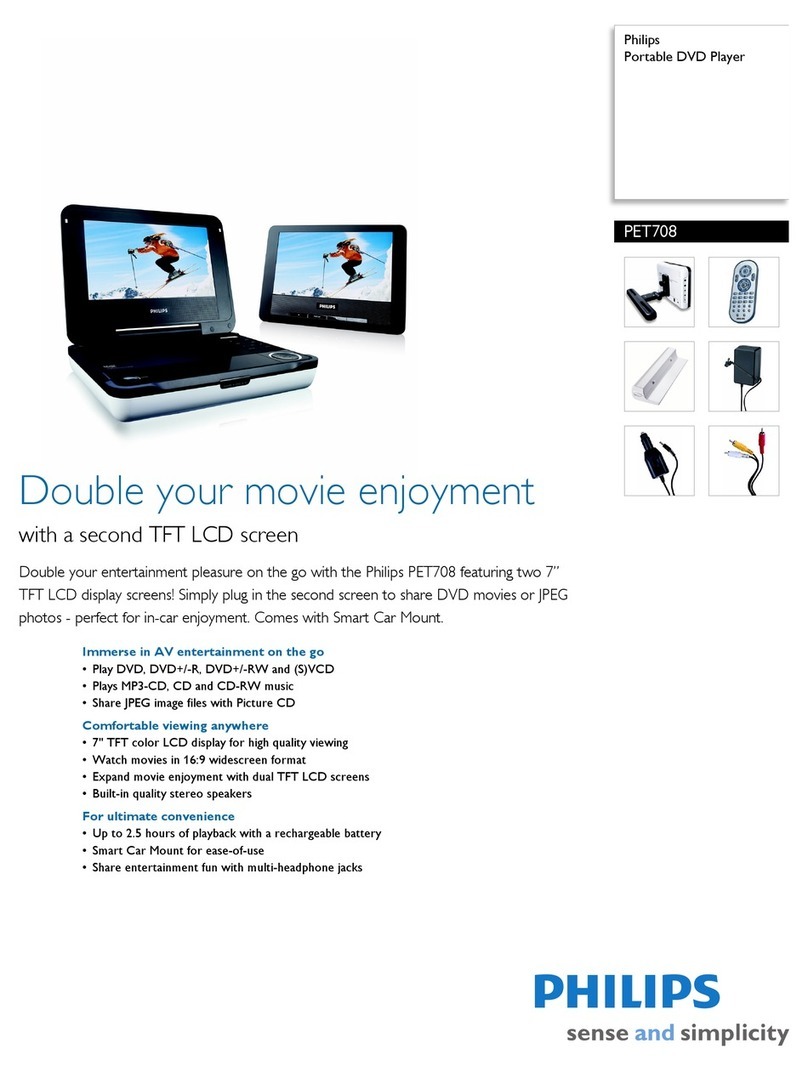 Philips PET708 Specifications