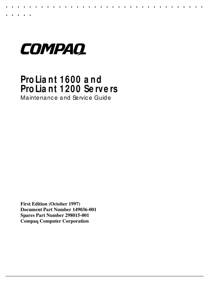 Compaq 1600R - ProLiant - 128 MB RAM Manual Compaq 1600R - ProLiant - 128 MB RAM Manual