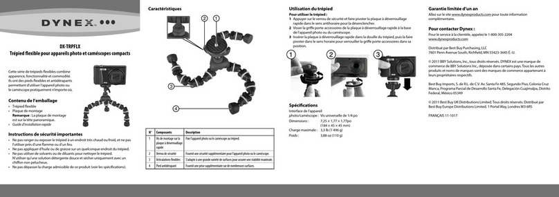 Dynex DX-TRPFLX Guide d'installation rapide