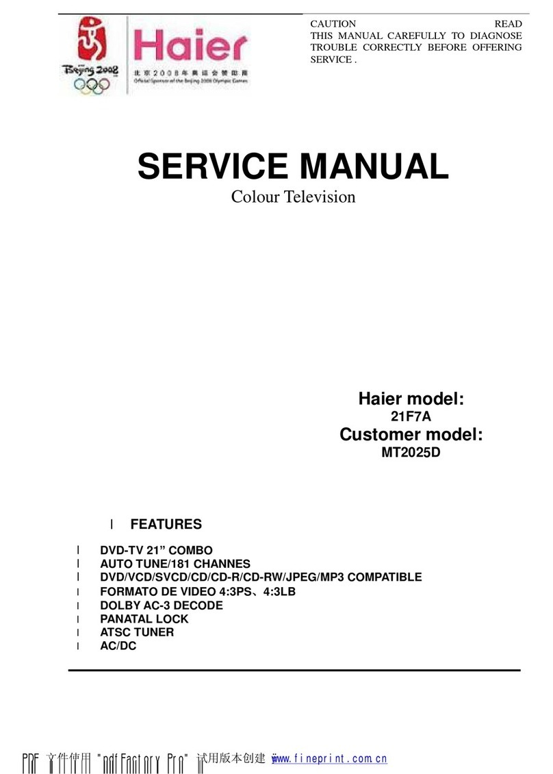 Memorex MT2025D - 20" CRT TV User manual