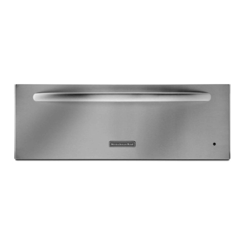 KitchenAid KEWS145SSS - 24 Inch Warming Drawer User manual
