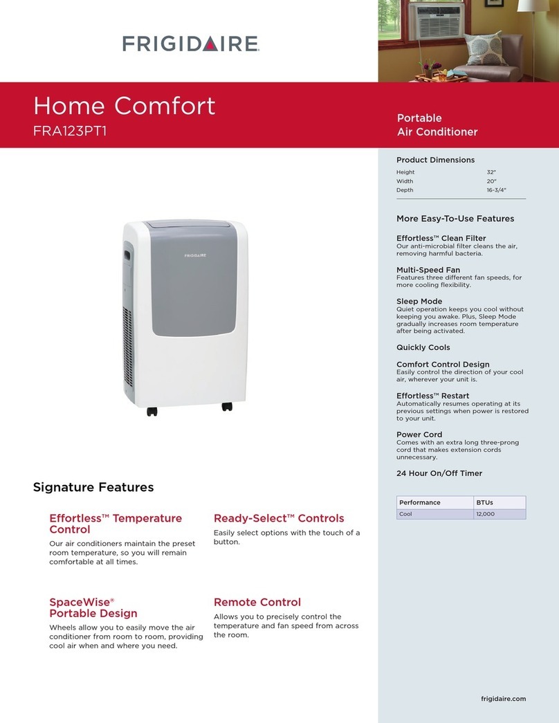 Frigidaire Home Comfort FRA123PT1 Installation instructions Frigidaire Home Comfort FRA123PT1 Installation instructions