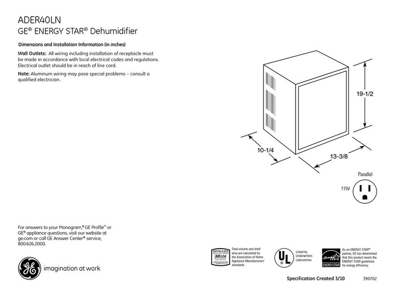 GE ADER40LN Manual