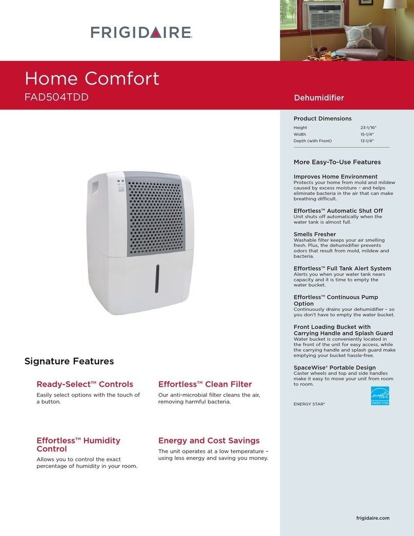 Frigidaire Home Comfort FAD504TDD User manual