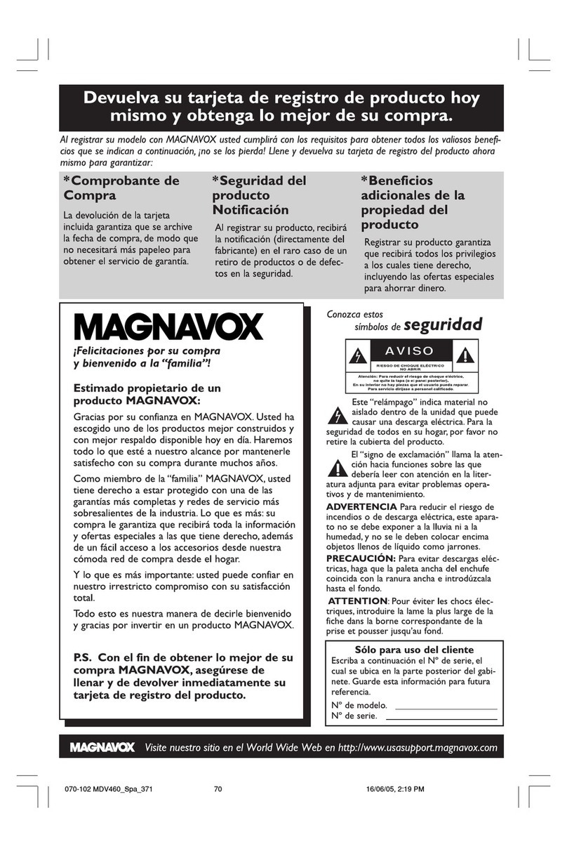 Magnavox MDV460 User manual