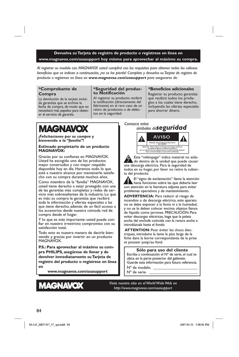 Magnavox MDV437 User manual