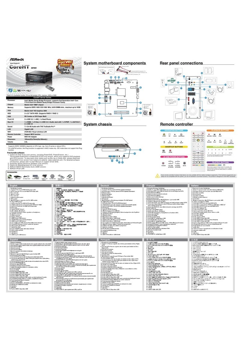 ASROCK CoreHT quick guide