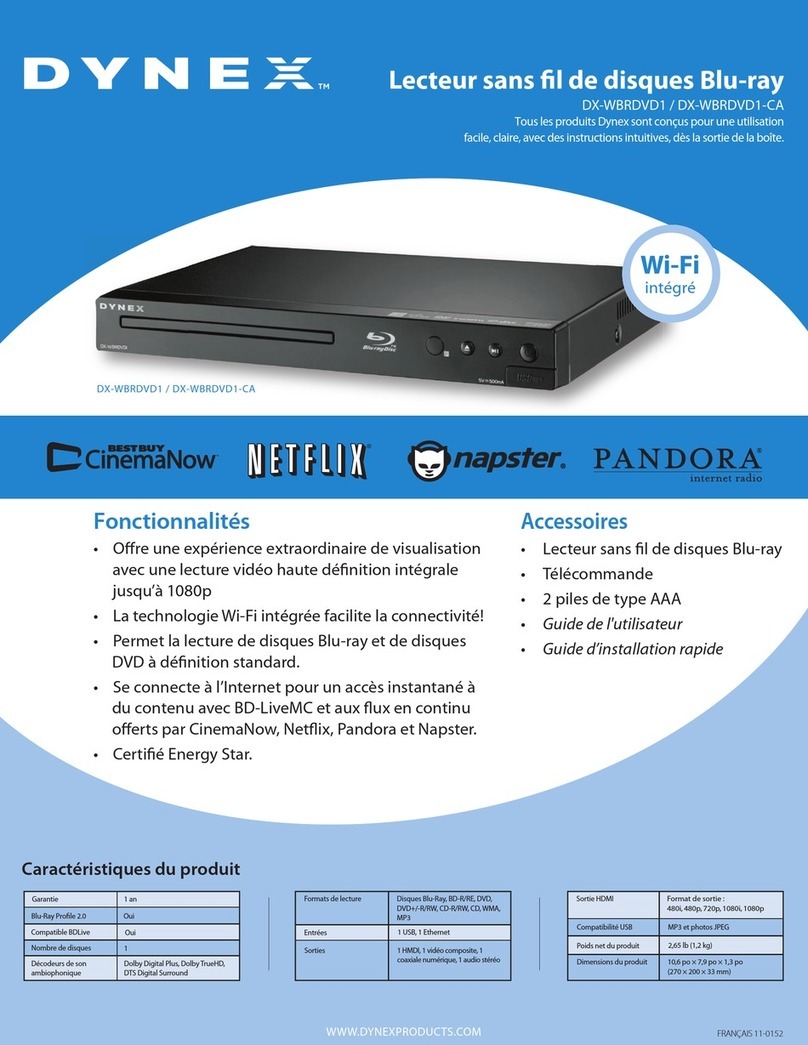 Dynex DX-WBRDVD1 User manual